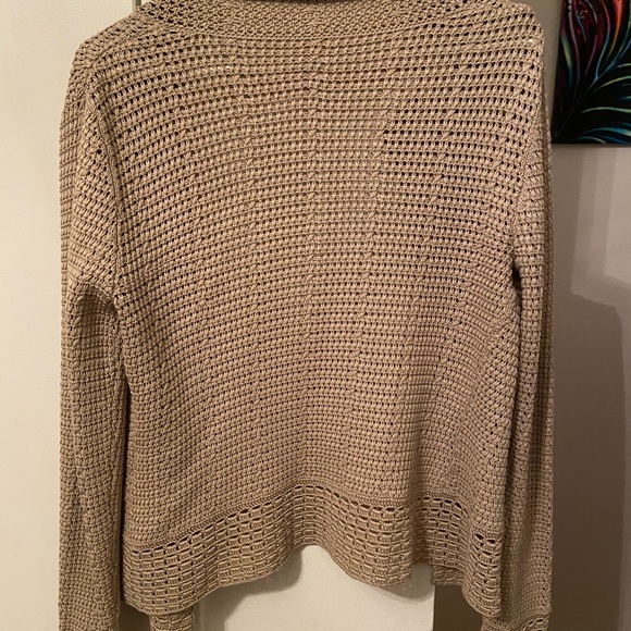 Tan Knit Cardigan - Picture 2 of 6